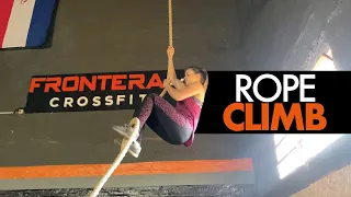 ROPE CLIMB - Escalada de cuerda - Técnica Tijera - Preparación - Ejecución - Bajada - CROSSFIT