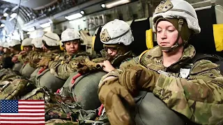 Female Paratroopers jumping from C 17 Globemaster aircraft | Airborne Operations 2024