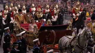 William and Kate on the Procession Route - The Royal Wedding - BBC