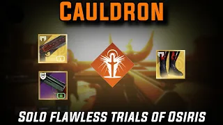 Solo Flawless Trials of Osiris Cauldron Solar Warlock w/ Sunshot [Destiny 2]