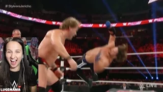 WWE Raw 1/25/16 AJ Styles vs Jericho