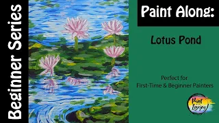 Lotus Pond: Easy painting for beginner🌸