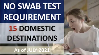 NO SWAB TEST REQUIREMENT (RT-PCR SWAB) FOR 15 DOMESTIC DESTINATIONS | DOMESTIC TRAVEL PH