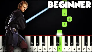 The Force Theme - Star Wars | BEGINNER PIANO TUTORIAL + SHEET MUSIC by Betacustic