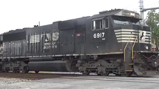 NS #6917 Leads Intermodal With a Neat K5H Horn