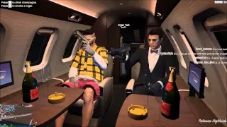 GTAV - Flying In Style ($10Million Luxor Deluxe)