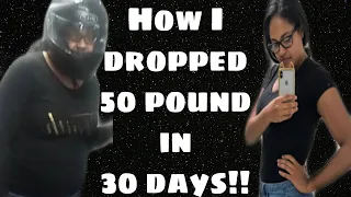 My Weight Loss Journey|How I dropped 50 pounds in 30 days!