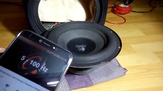 Logitech Z-5500 subwoofer free air frequency & bass test