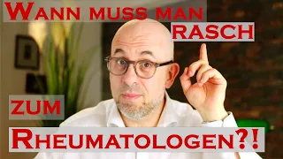 Bei diesen Symptomen sofort zum Rheumatologen!