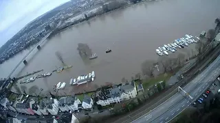 31. Januar 2021 Hochwasser in Koblenz