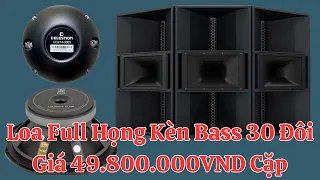 Loa Full Họng Kèn, Bass 30 Đôi NDT TP F212MH