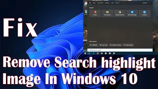 Remove Search Highlight Image In Windows 10 - How To