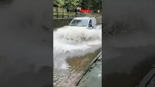 Car vs Water #ruffordford #fiat #vauxhall #flood #watersplash #nottingham