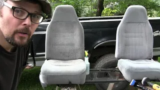 How to Clean your dirty car & truck seats Yourself