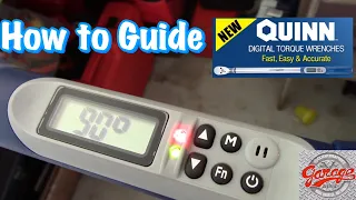 How to Guide Harbor Freight QUINN Digital Torque Wrench including Torque Angles