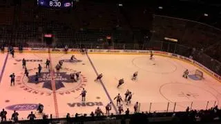 Leafs pre-game warm up vs hurricanes