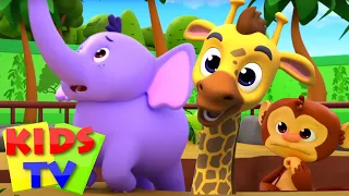 Hayvanat bahçesi şarkı | Animasyonlu videolar | Kids TV Türkçe | Anaokulu şarkılar | Tekerlemeler