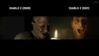 Diablo 2 vs Diablo 2 Resurrected Cinematics Side by Side Comparison (Act 1)