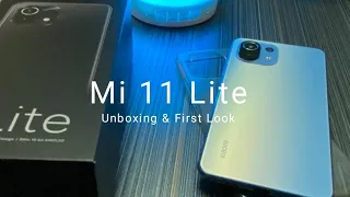 Mi 11 Lite Unboxing |Jazz blue First look | Biker Unboxing | 6GB 128 GB Variant |