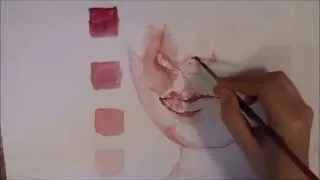 Watercolor Lips Tutorial- Speed Painting