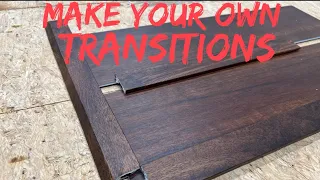 Make your own vinyl plank transitions!