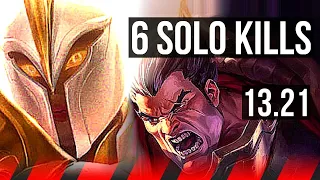 KAYLE vs DARIUS (TOP) | 6 solo kills, 500+ games, 9/3/6, Dominating | KR Master | 13.21