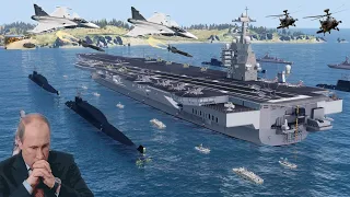 🔴Russian Navy Lost the Aircraft Carrier and Few Ships & 777 Battalion Destroyed by Ukraine Jets|GTA5