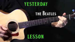 how to play "Yesterday" on guitar by The Beatles Paul McCartney - acoustic guitar lesson tutorial