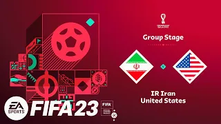 FIFA 23 - Iran Vs. United States - FIFA World Cup Qatar 2022 Group Stage | Full Match