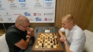 Мілош Шпар IM, POL - Володимир Ветошко GM, UKR. Saint Charbel Chess Cup'23.