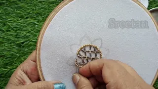 Simple Beads embroidery design | Handwork |
