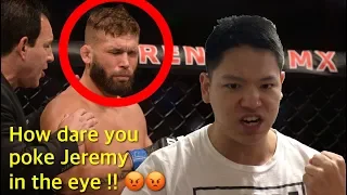 Yair Rodriguez vs Jeremy Stephens Eye Poke Reaction