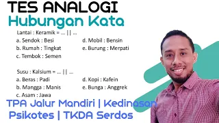 BAHAS TUNTAS ANALOGI (HUBUNGAN KATA) | KEMAMPUAN VERBAL | TIU CPNS 2021 | TPDA PLTI