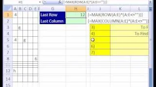 Excel Magic Trick #135: Find Last Row & Column Dynamic Range