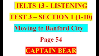 LISTENING - IELTS 13 - TEST 3 - SECTION 1 (1-10)