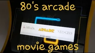 80's arcade: movie games
