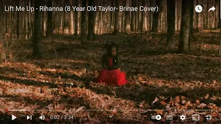 Reacting to 8 year old Taylor Brinae - Lift Me Up - Rihanna (8 Year Old Taylor- Brinae Cover)