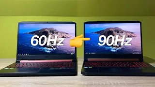 Turn up your Display Refresh Rate! - Display overclocking (2021) - Acer Nitro 5 and others