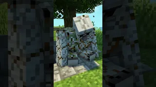 How the first Minecraft Iron Golem was Born #shorts