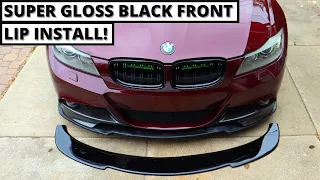 NEW FRONT LIP INSTALL FOR MY M-SPORT BUMPER ON MY BMW E90