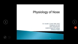 Physiology of Nose