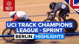 Shake up in the Sprint | UCI Track Champions League 2023 Highlights - Round 2, Berlin - Sprint