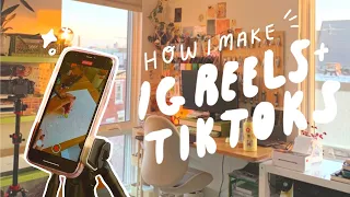 how i make aesthetic instagram reels & tiktoks as an artist! (filming, editing, monetization)