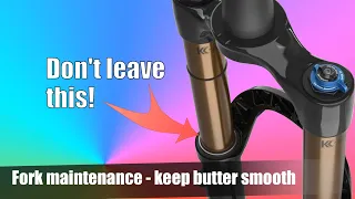 Bike maintenance tips #5 | Keep butter smooth suspension forks - Quick easy cheap!