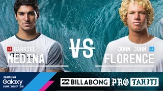 John John Florence vs. Gabriel Medina - Billabong Pro Tahiti 2016 Semifinals