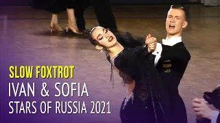 Slow Foxtrot = Ivan Korobeyshchikov & Sofia Lysenko = Stars of Russia 2021 Ballroom