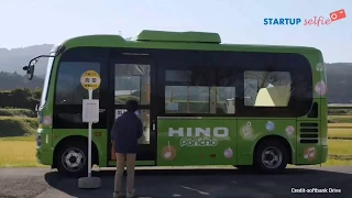 Japan test first Self driving bus🚌,Made by soft bank drive | startup selfie