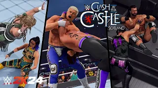 WWE 2K24: Clash at the Castle 2024 Full Show Prediction Highlights! (Part 1)