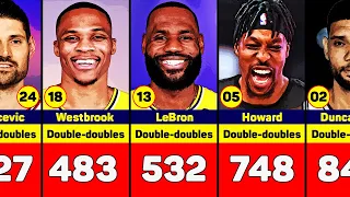 Hoops and Stats: Top NBA Players in Career Double-Doubles