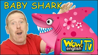 Baby Shark Song from Steve and Maggie for children | Wow English TV